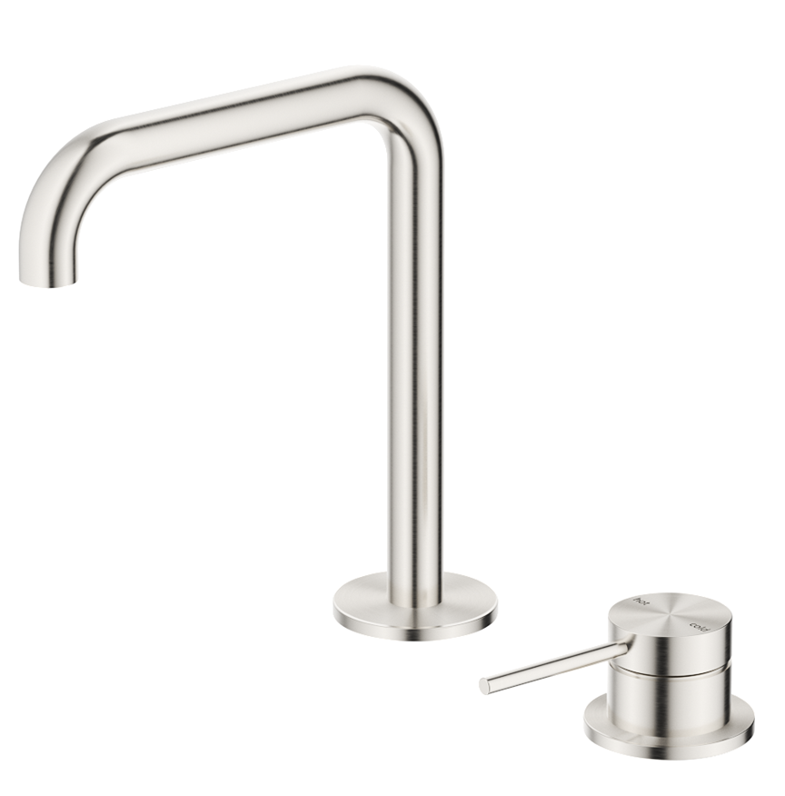 Mica Soft-Square Hob Basin Mixer Set