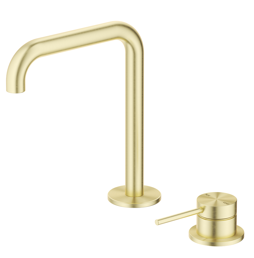 Mica Soft-Square Hob Basin Mixer Set