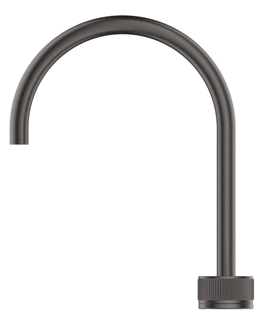 Mica Fluted Gooseneck Hob Sink/Basin Mixer Set