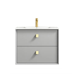 BOSTON 600MM LIGHT GREY WALL HUNG VANITY