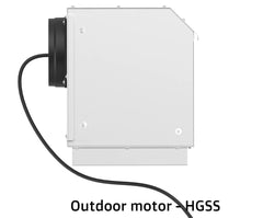 GLASS CANOPY Q SERIES RANGEHOOD - 600MM