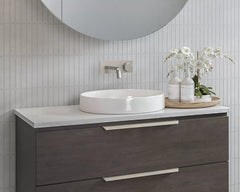 RADIUS Ceramic basin In White Gloss, White Matt, Black Matt
