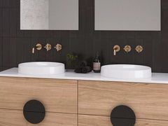 RADIUS Ceramic basin In White Gloss, White Matt, Black Matt