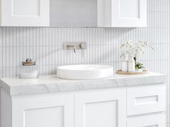 RADIUS Ceramic basin In White Gloss, White Matt, Black Matt