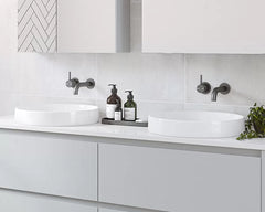 RADIUS Ceramic basin In White Gloss, White Matt, Black Matt