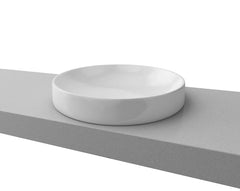 RADIUS Ceramic basin In White Gloss, White Matt, Black Matt