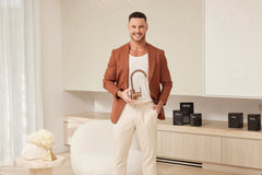 Round Gooseneck Basin Mixer with Cold Start