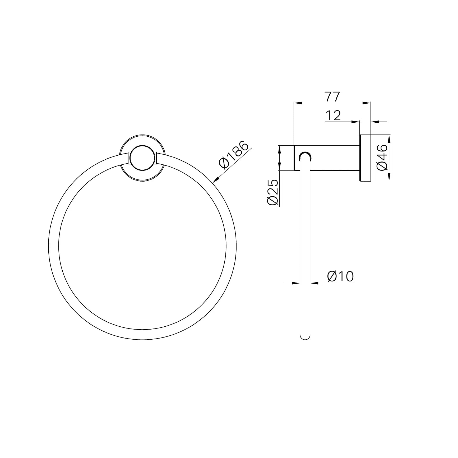 Mecca Hand Towel Ring