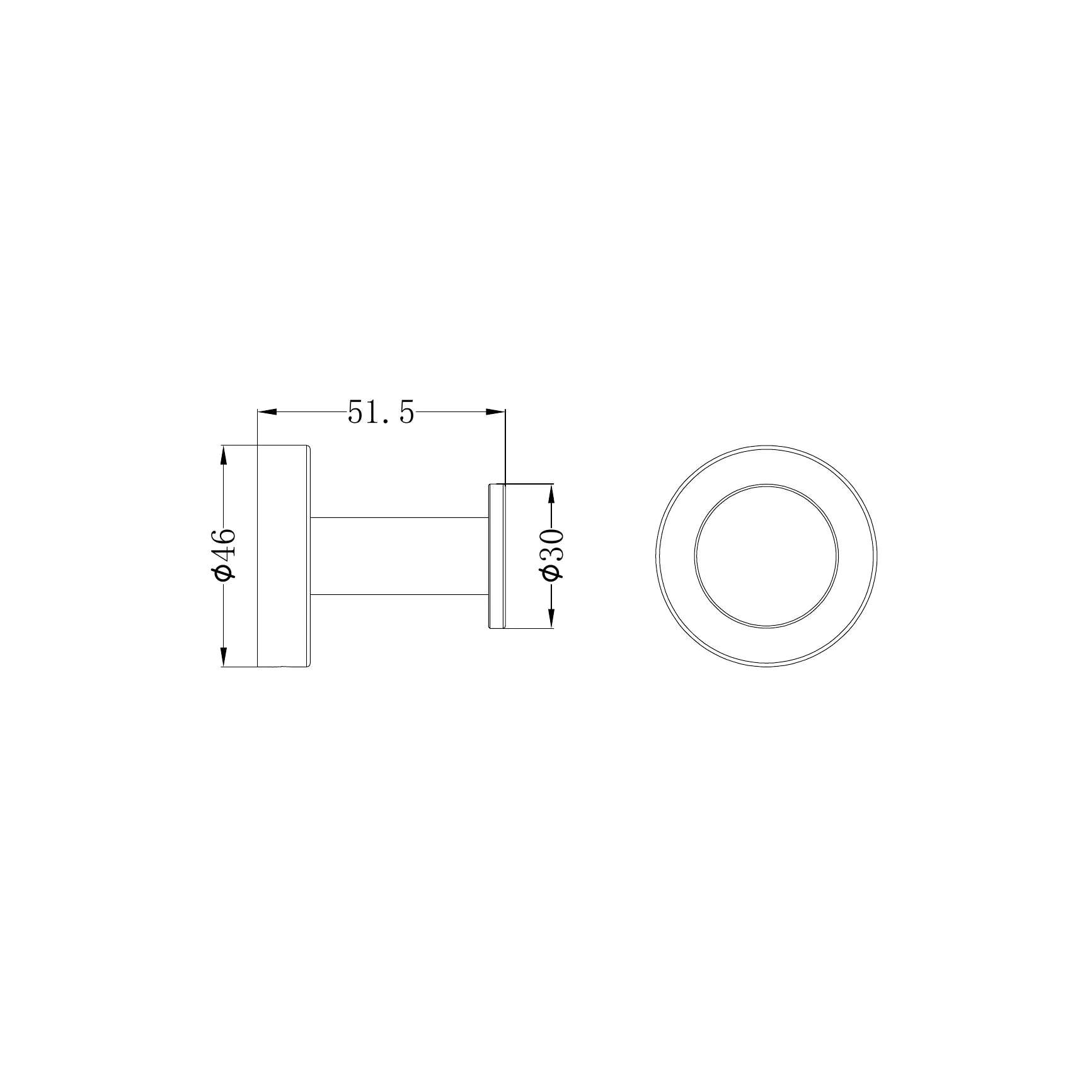 Dolce II Robe Hook