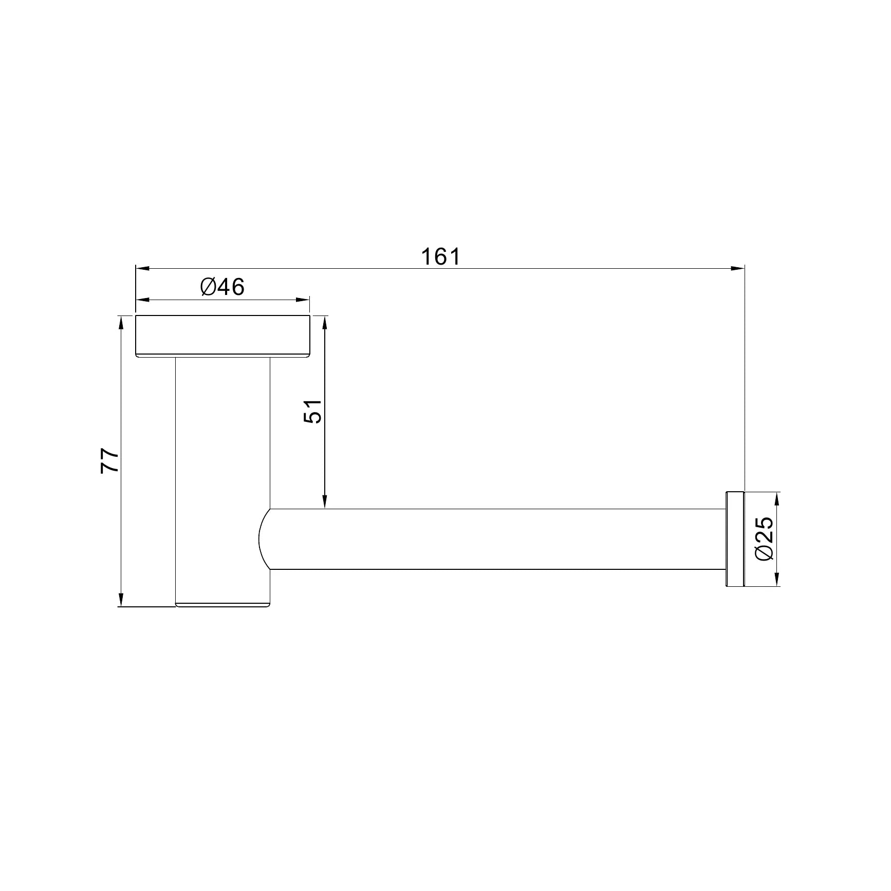 Dolce II Toilet Roll Holder