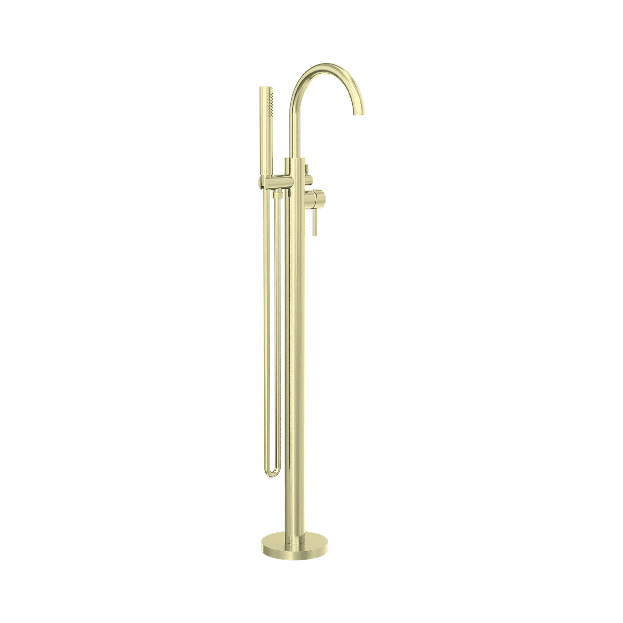 Mecca Round Freestanding Mixer With Hand Shower