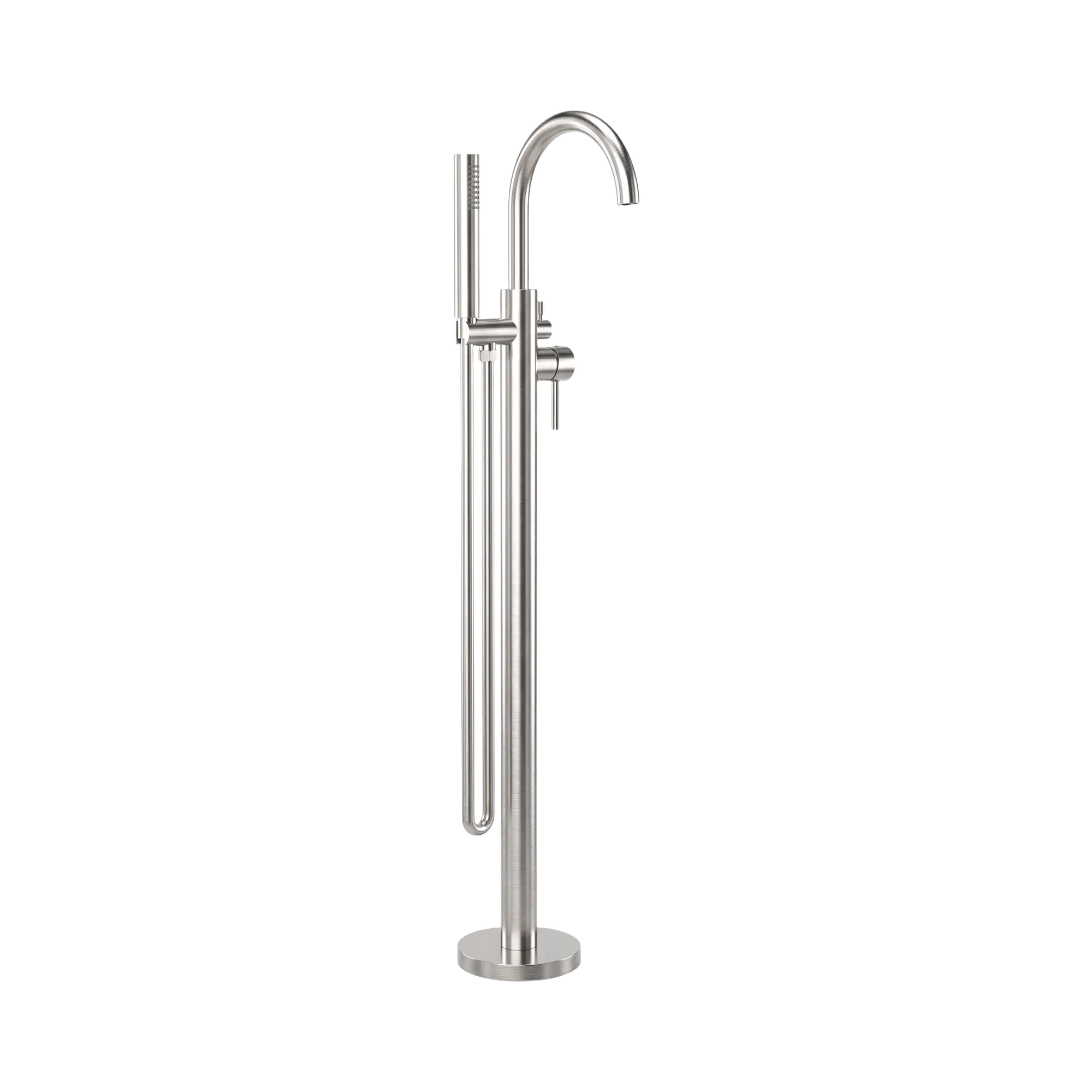 Mecca Round Freestanding Mixer With Hand Shower