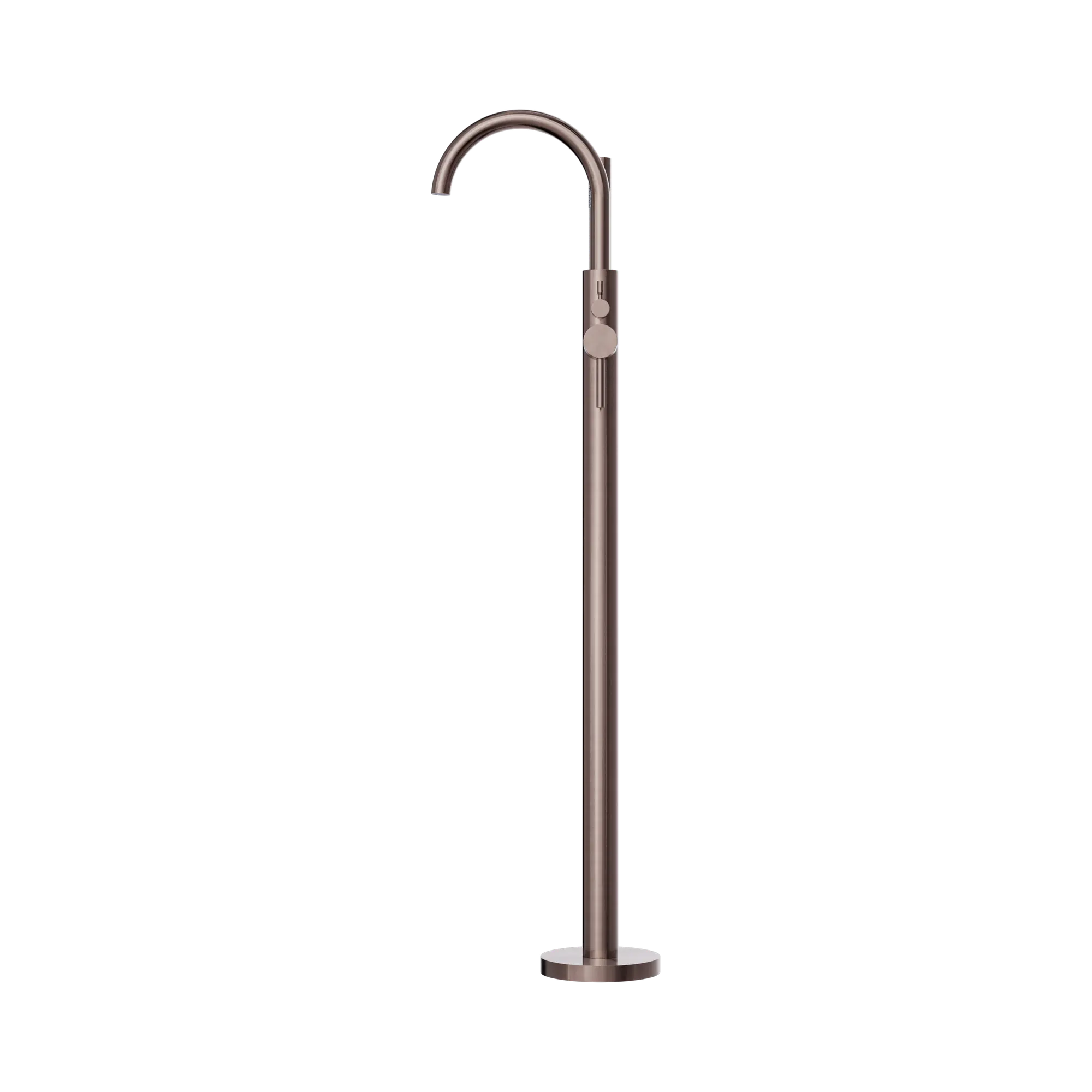 Mecca Round Freestanding Mixer With Hand Shower