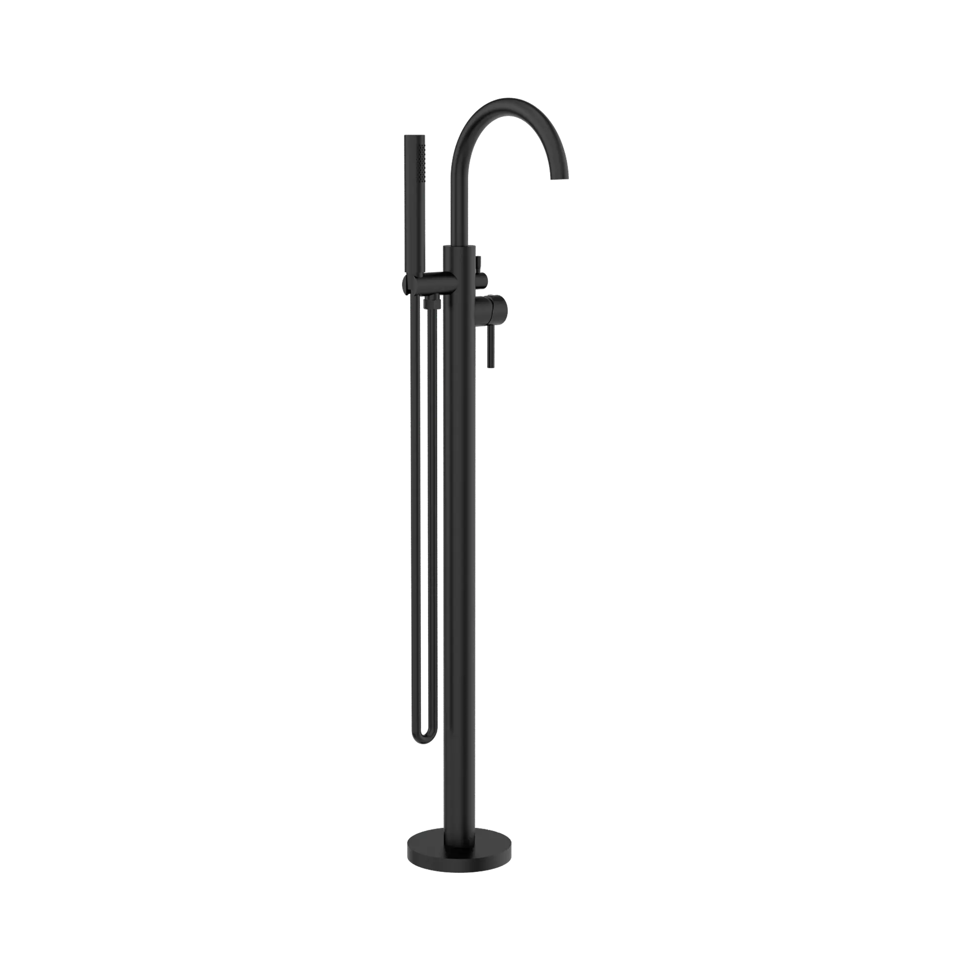 Mecca Round Freestanding Mixer With Hand Shower