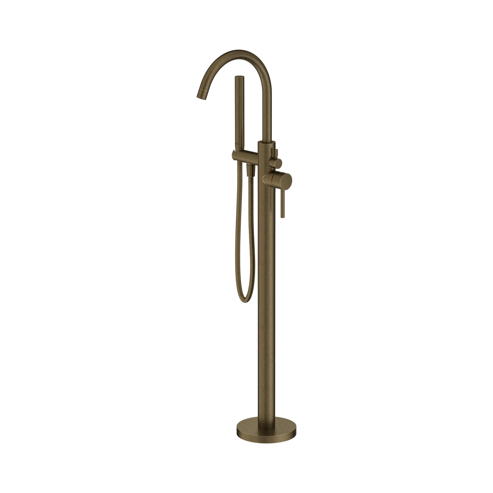 Mecca Round Freestanding Mixer With Hand Shower II