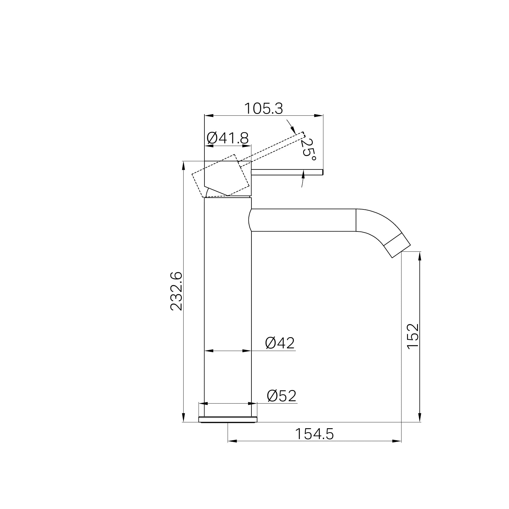 Mecca Mid Tall Basin Mixer