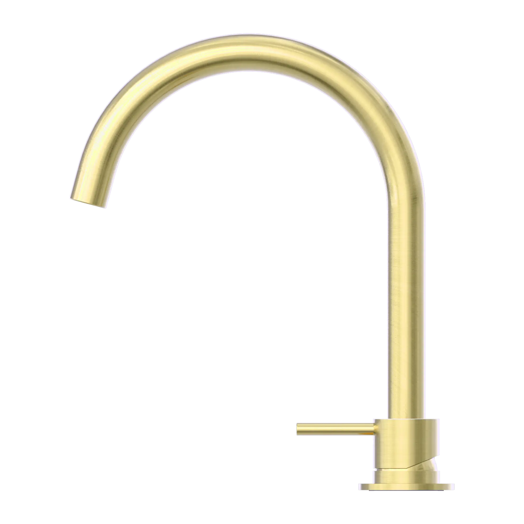 Mecca Hob Basin Mixer Round Swivel Spout
