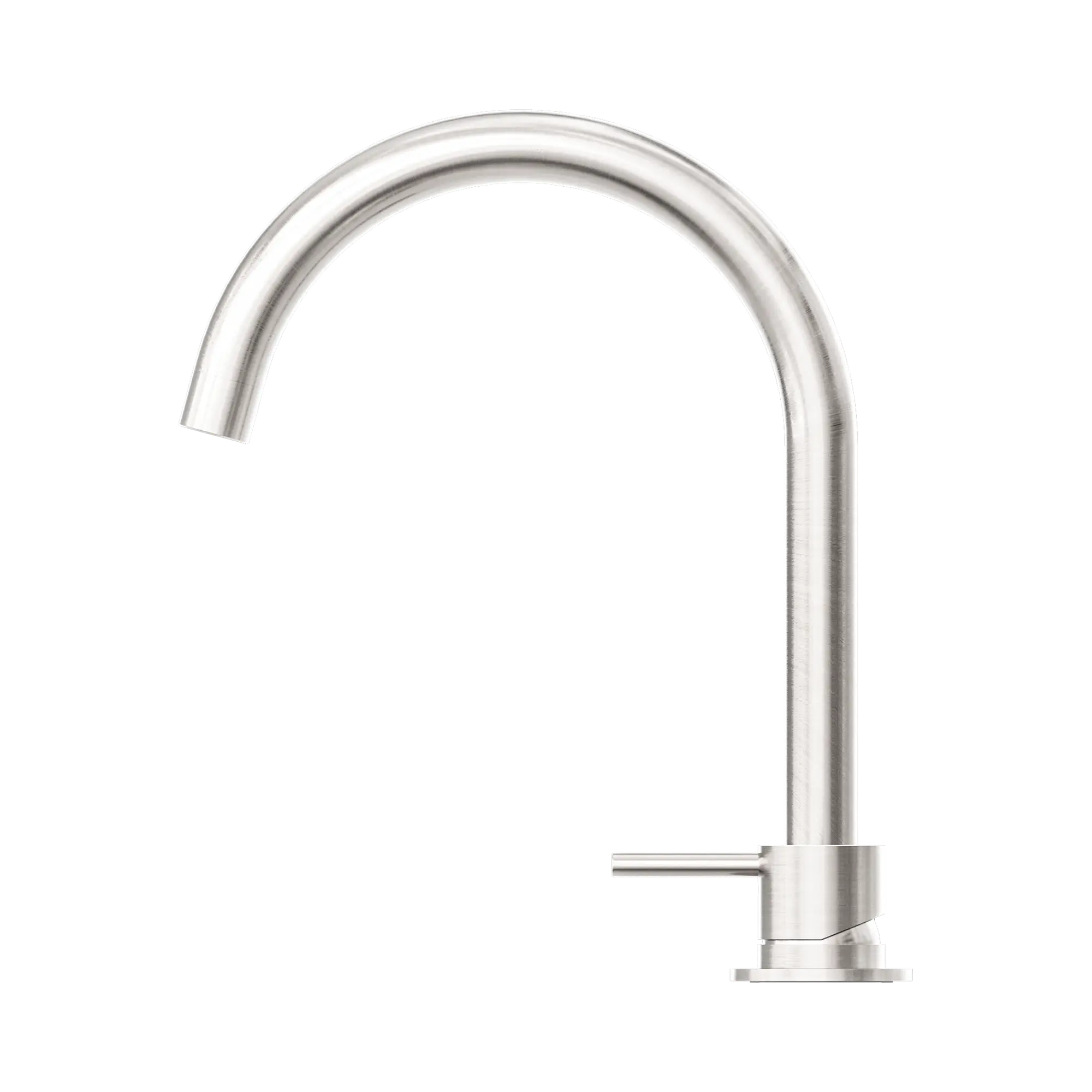 Mecca Hob Basin Mixer Round Swivel Spout