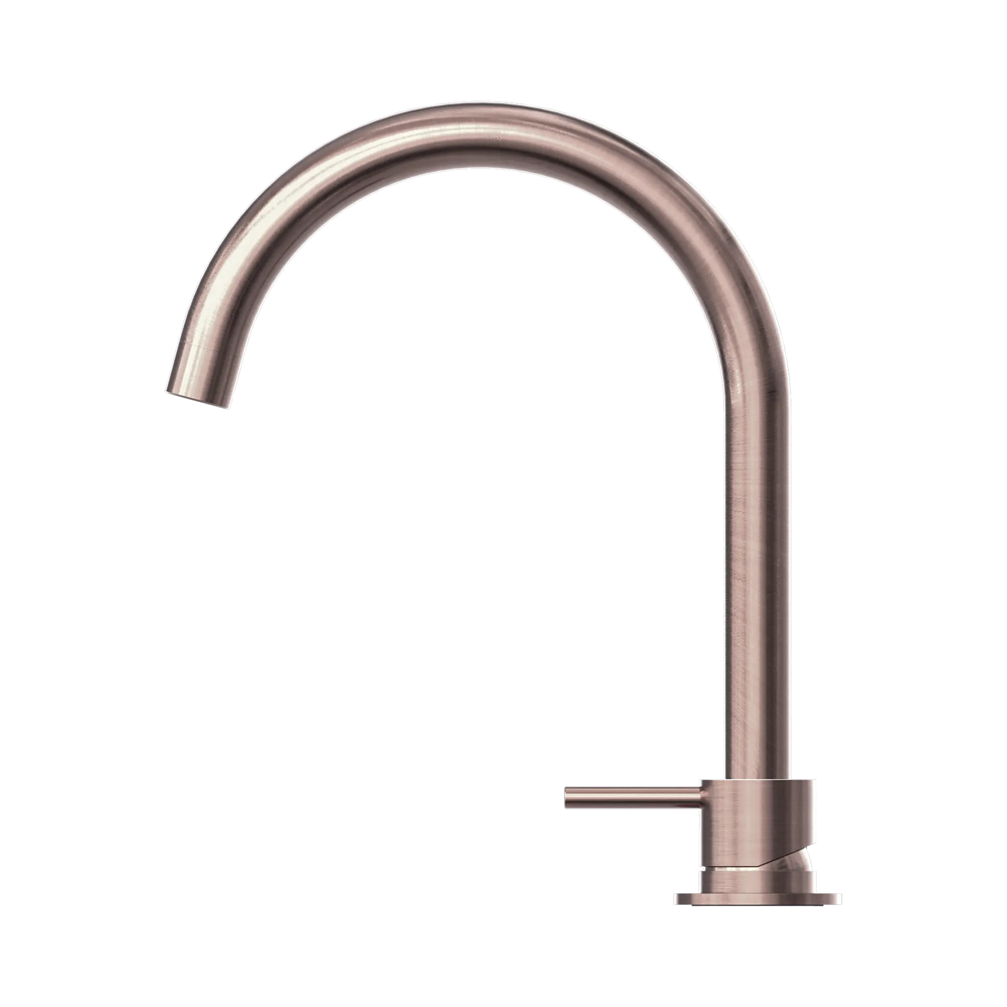 Mecca Hob Basin Mixer Round Swivel Spout