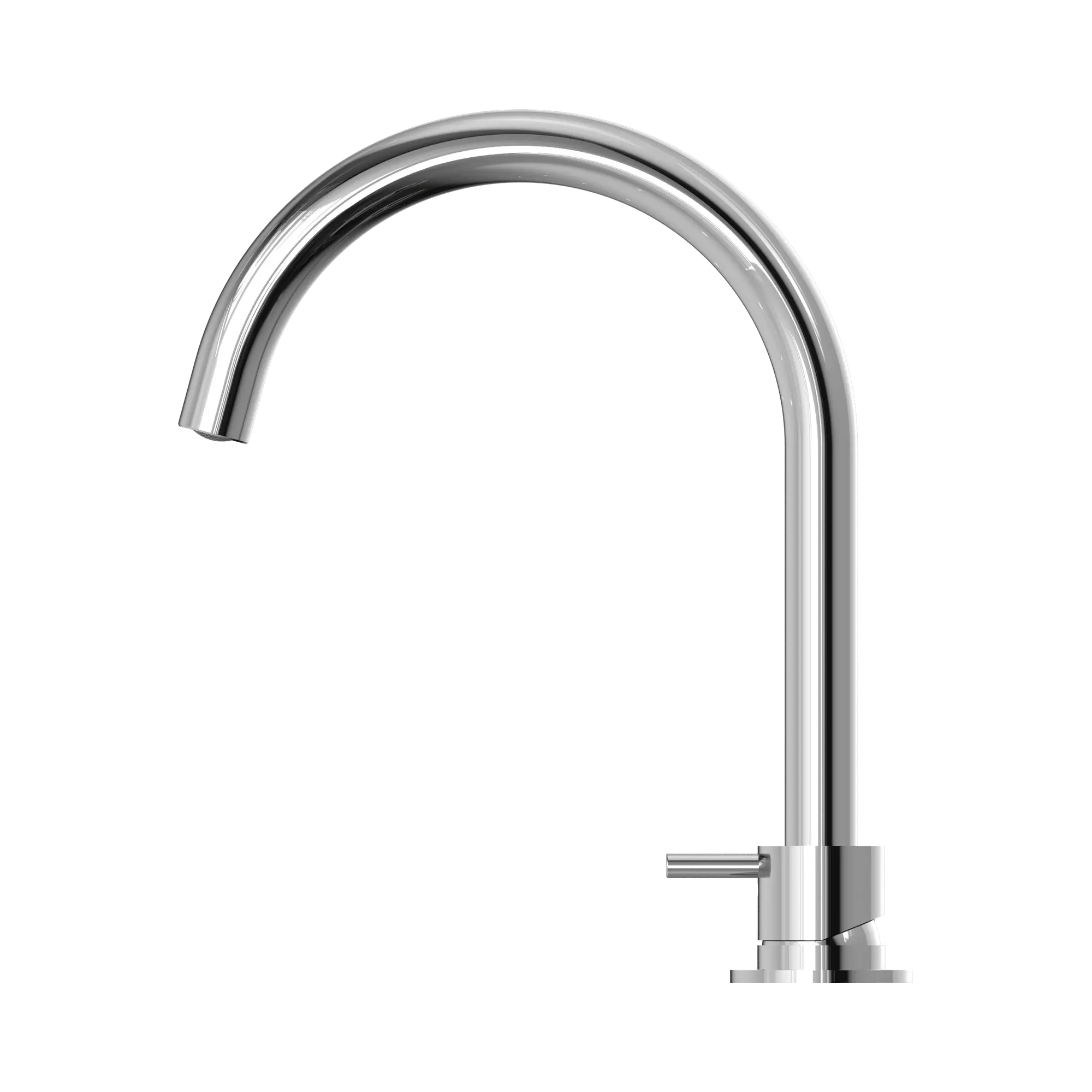 Mecca Hob Basin Mixer Round Swivel Spout