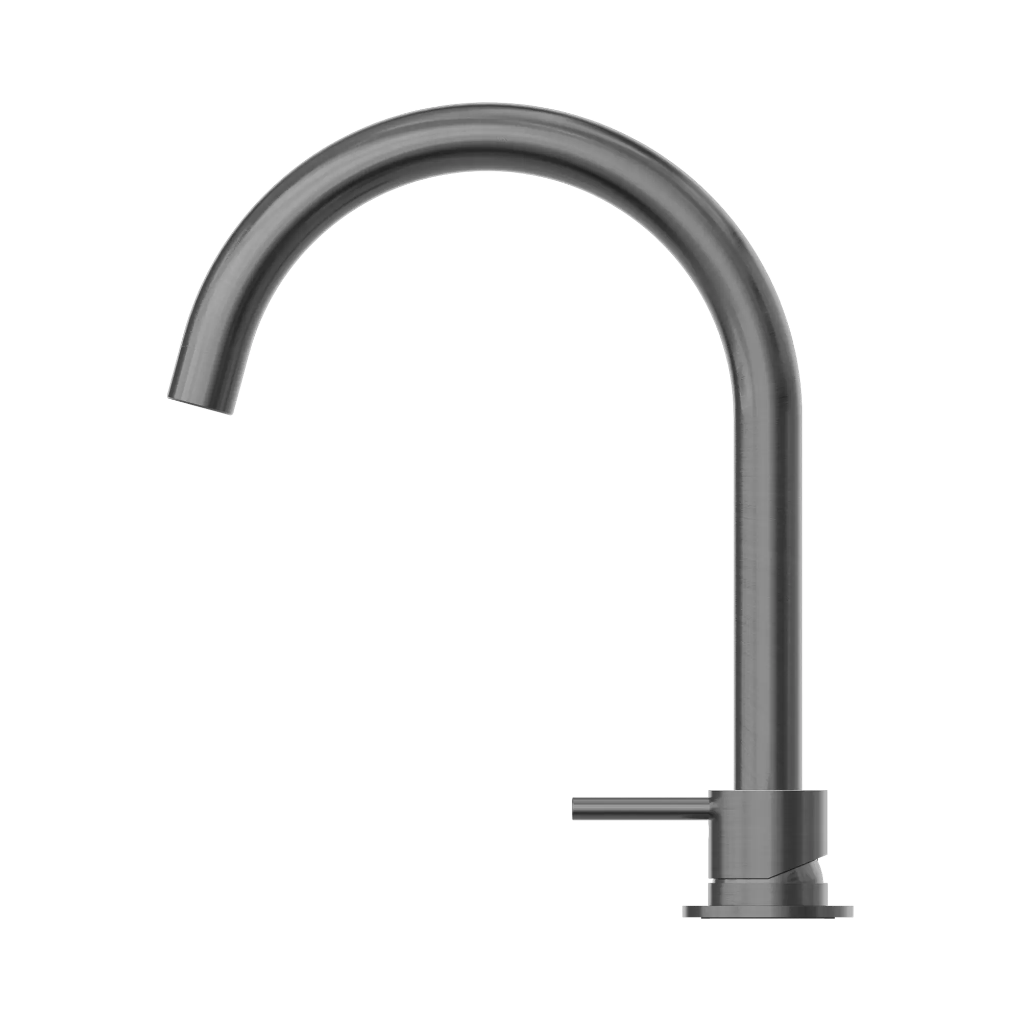 Mecca Hob Basin Mixer Round Swivel Spout