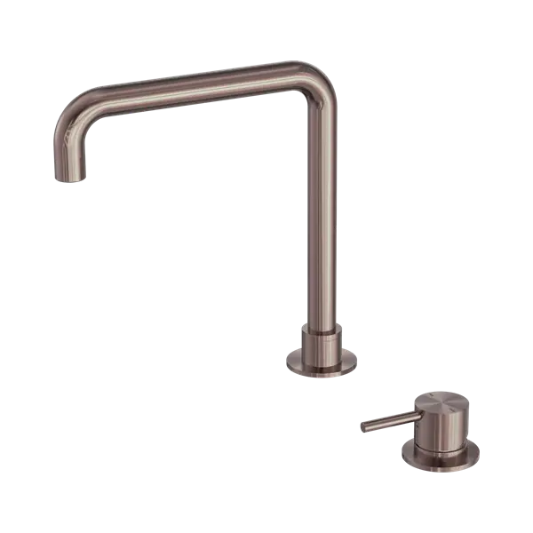 Mecca Hob Basin Mixer Square Swivel Spout