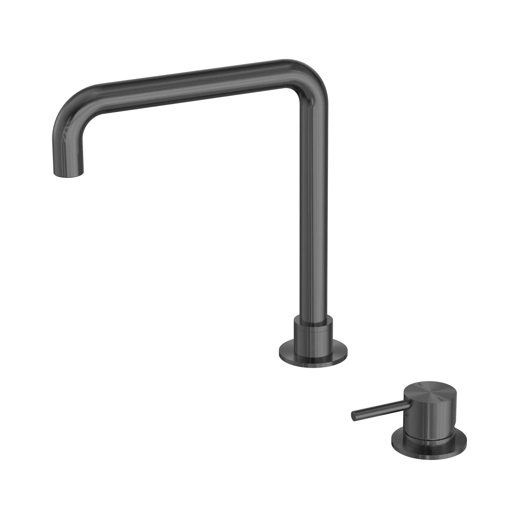 Mecca Hob Basin Mixer Square Swivel Spout