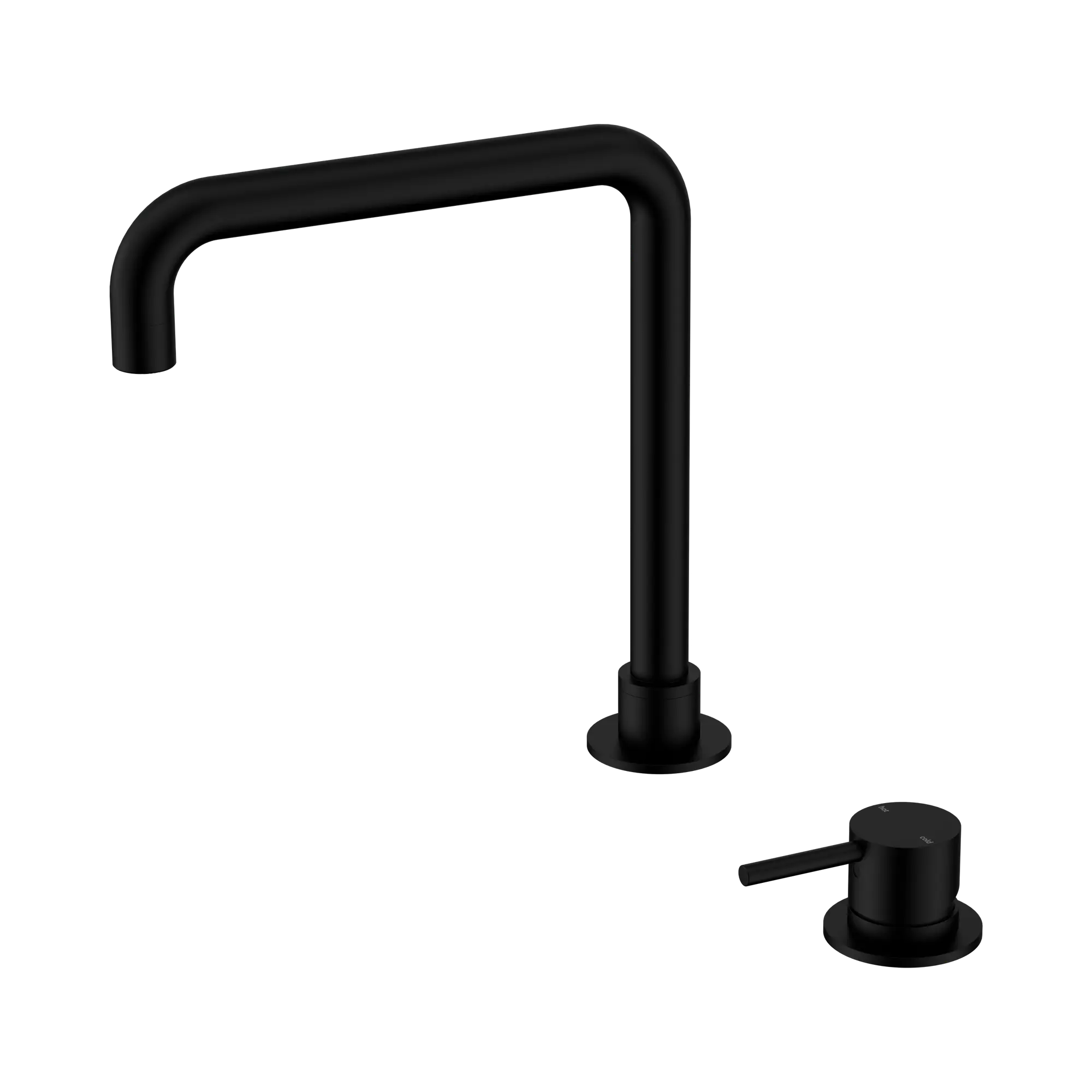 Mecca Hob Basin Mixer Square Swivel Spout
