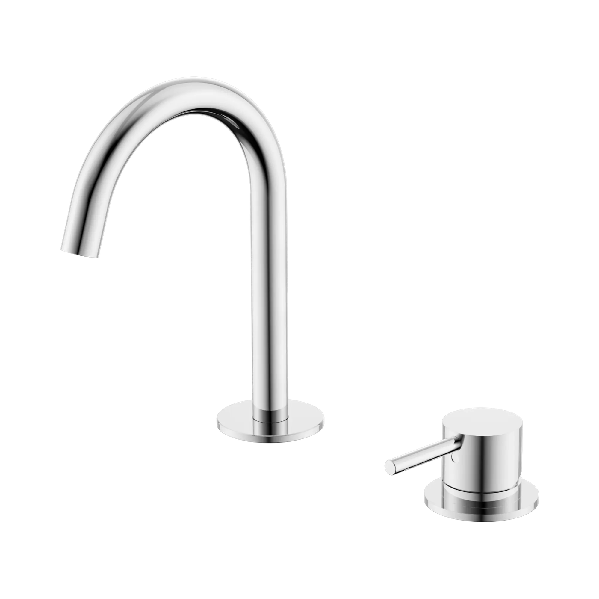 Mecca Hob Basin Mixer Set Arc Spout