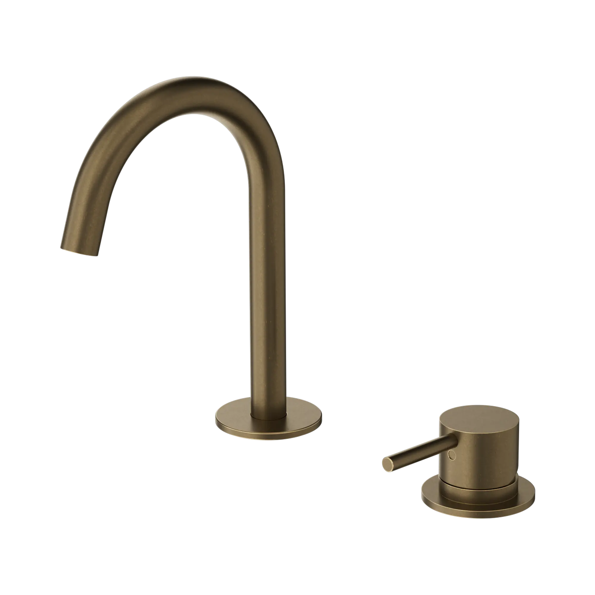 Mecca Hob Basin Mixer Set Arc Spout
