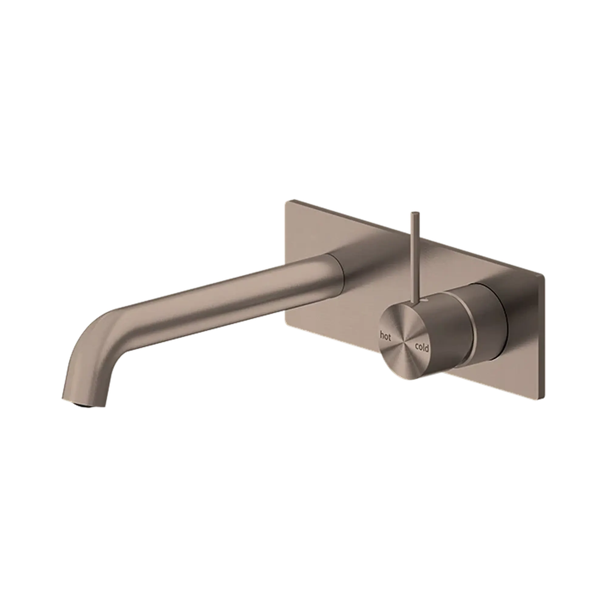 Mecca Wall Basin Mixer Handle Up 185mm Spout