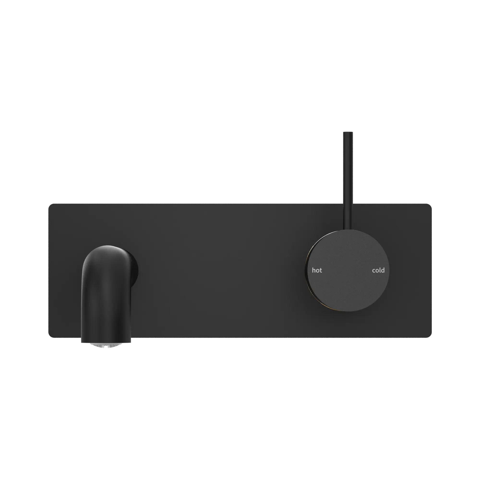 Mecca Wall Basin Mixer Handle Up 185mm Spout