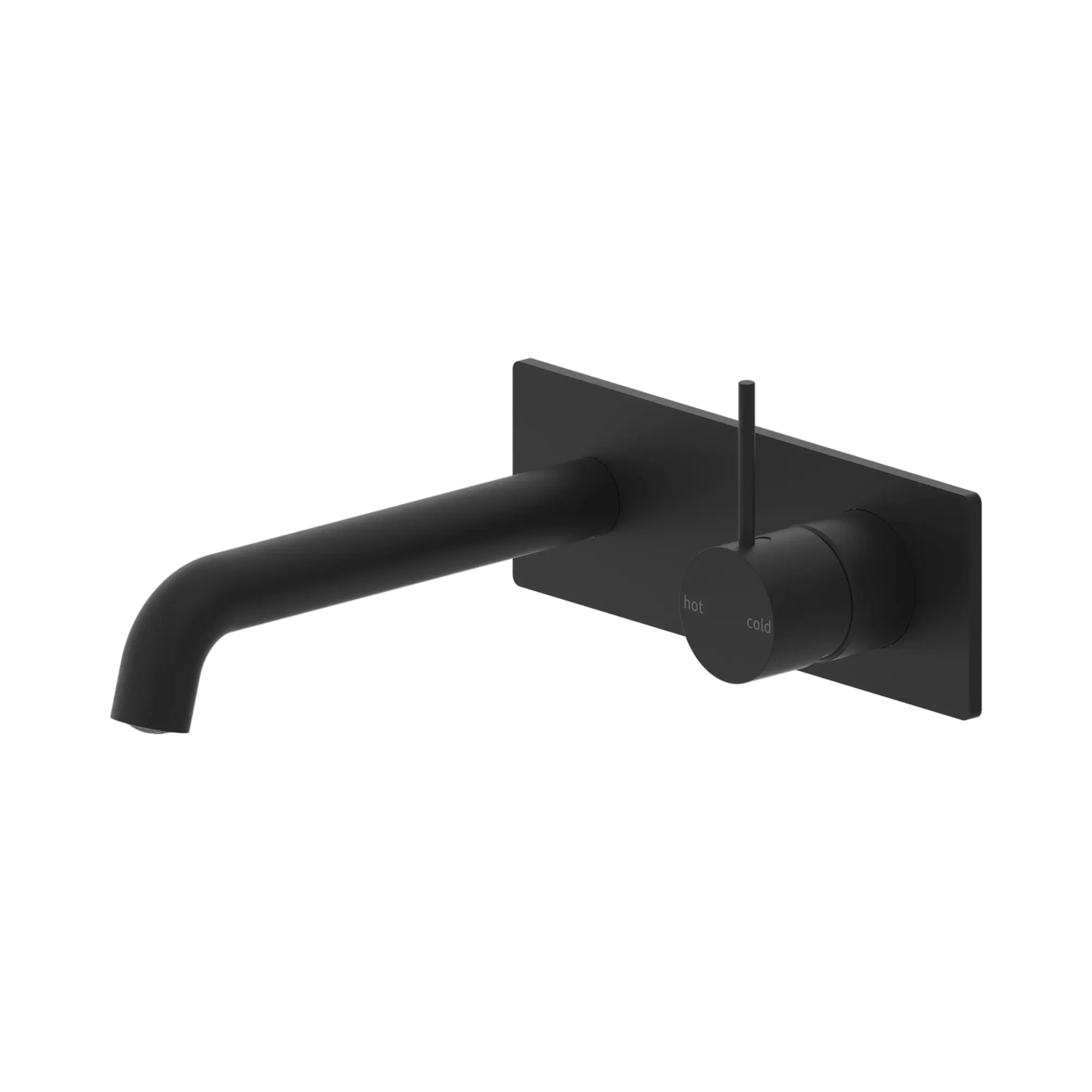 Mecca Wall Basin Mixer Handle Up 230mm Spout