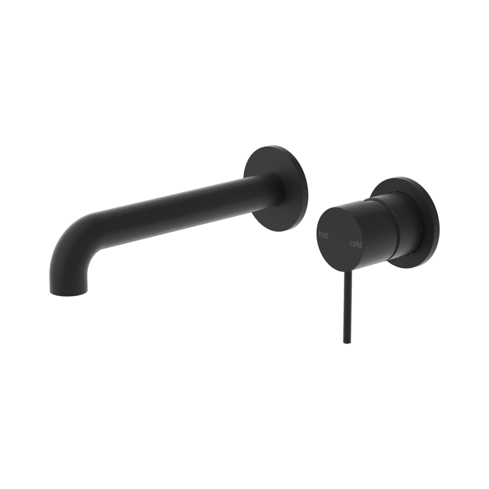 Mecca Wall Basin Mixer Separate Back Plate 185mm Spout