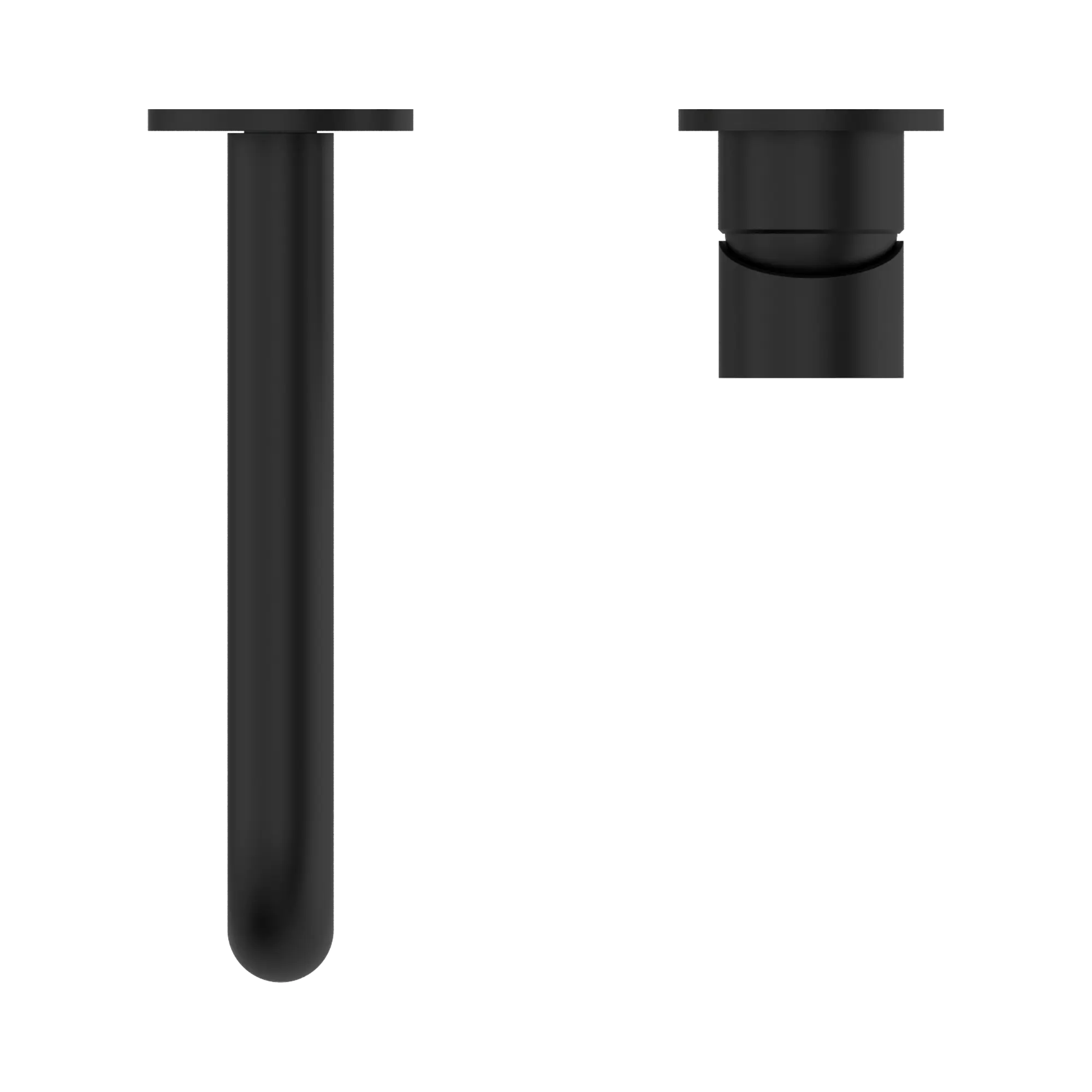 Mecca Wall Basin Mixer Separate Back Plate 185mm Spout