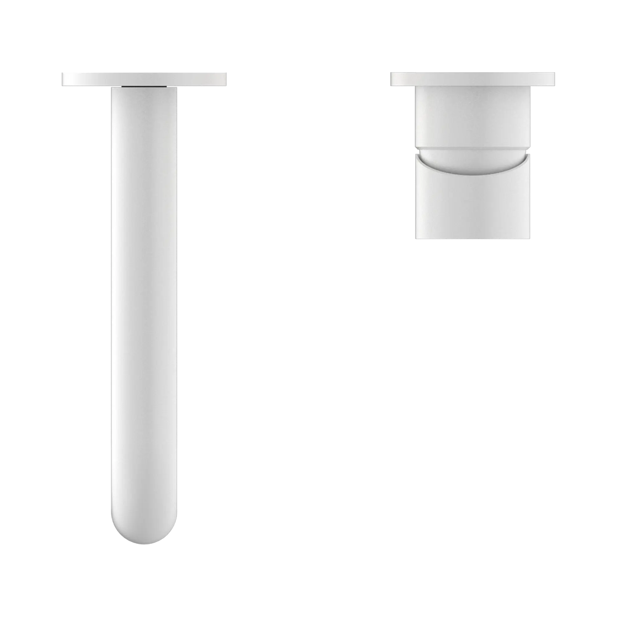 Mecca Wall Basin Mixer Separate Back Plate 185mm Spout