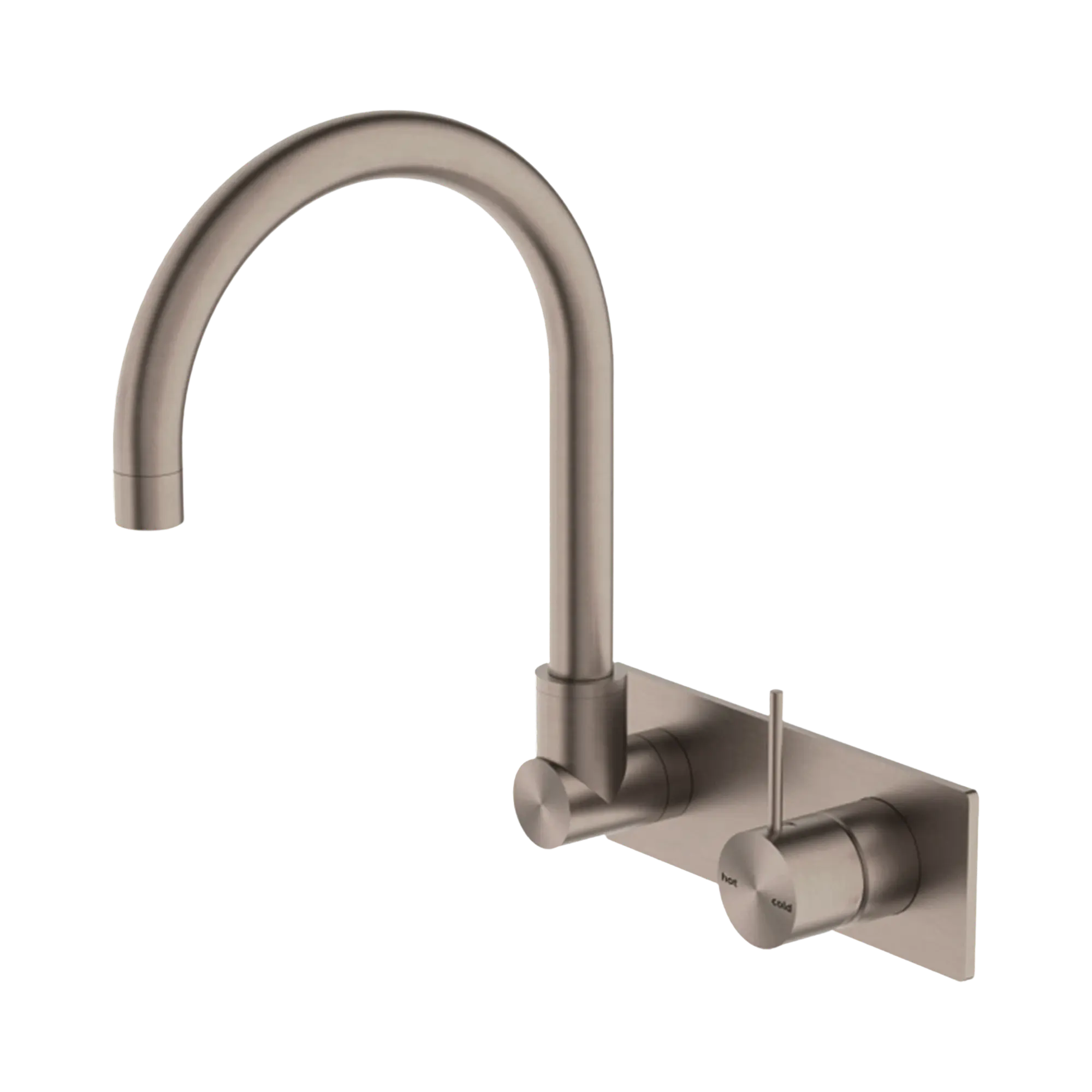 Mecca Wall Basin Mixer Swivel Spout Handle Up