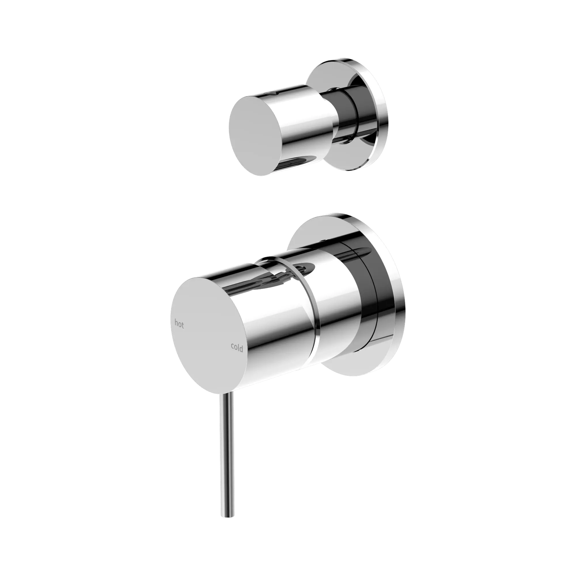 Mecca Shower Mixer With Diverter Separate Back Plate Chrome