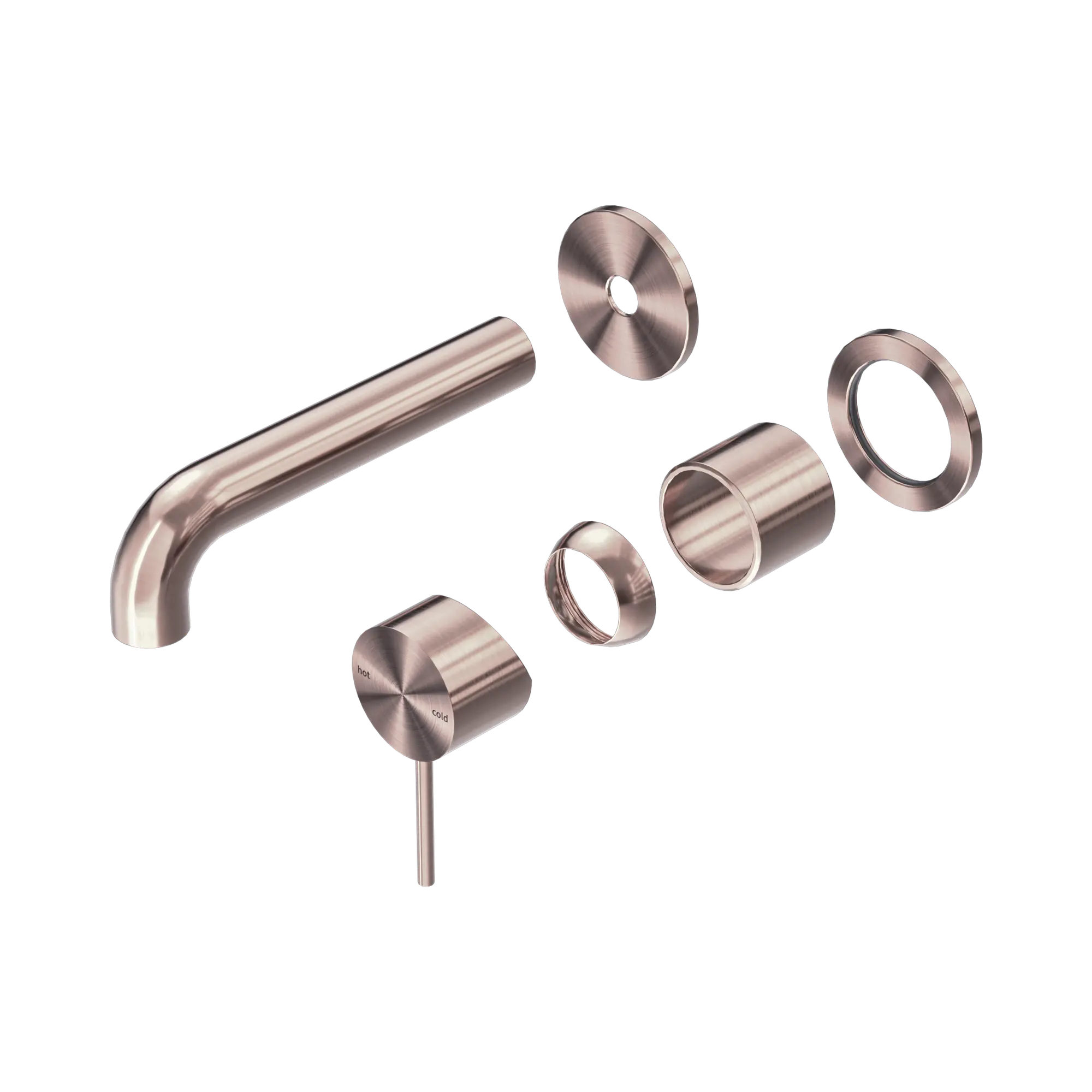Mecca Wall Basin/Bath Mixer Separate Back Plate 120mm Trim Kit Only