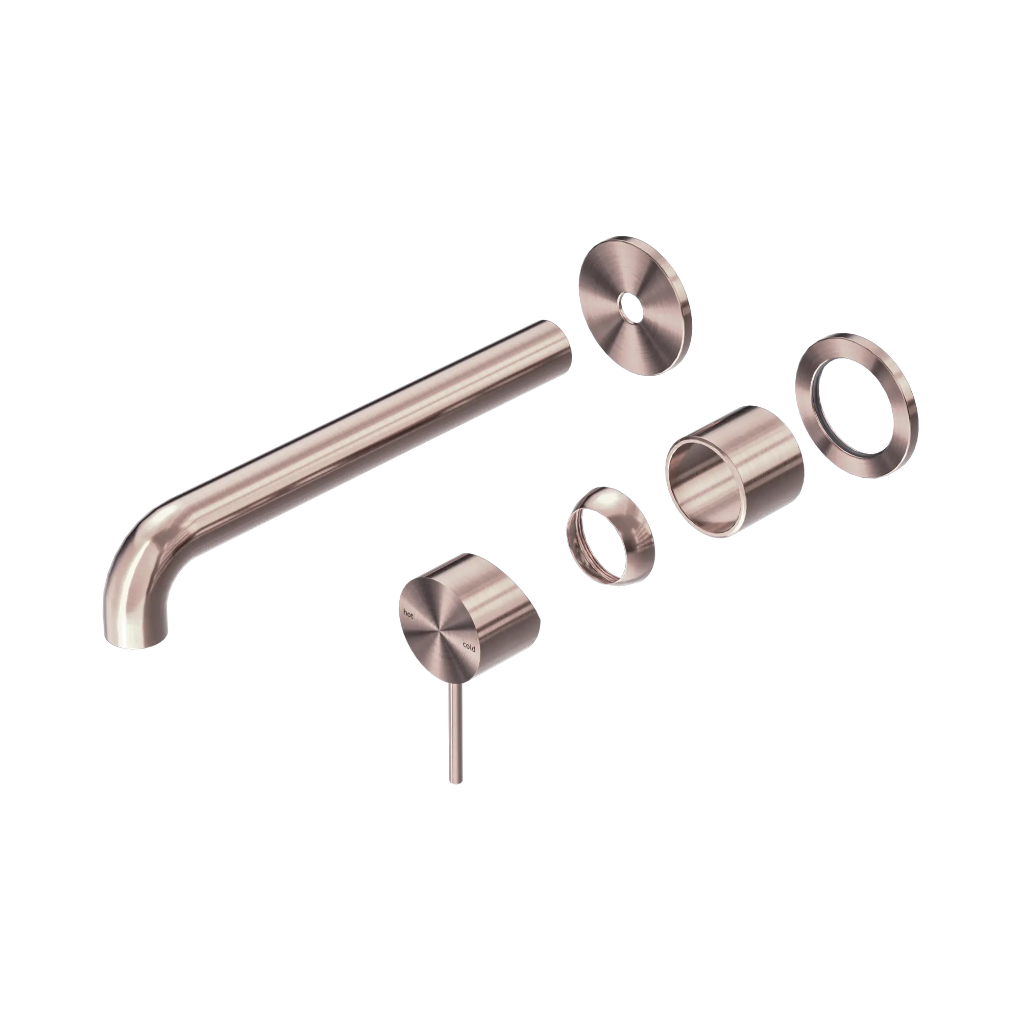 Mecca Wall Basin/Bath Mixer Separate Back Plate 230mm Trim Kit Only