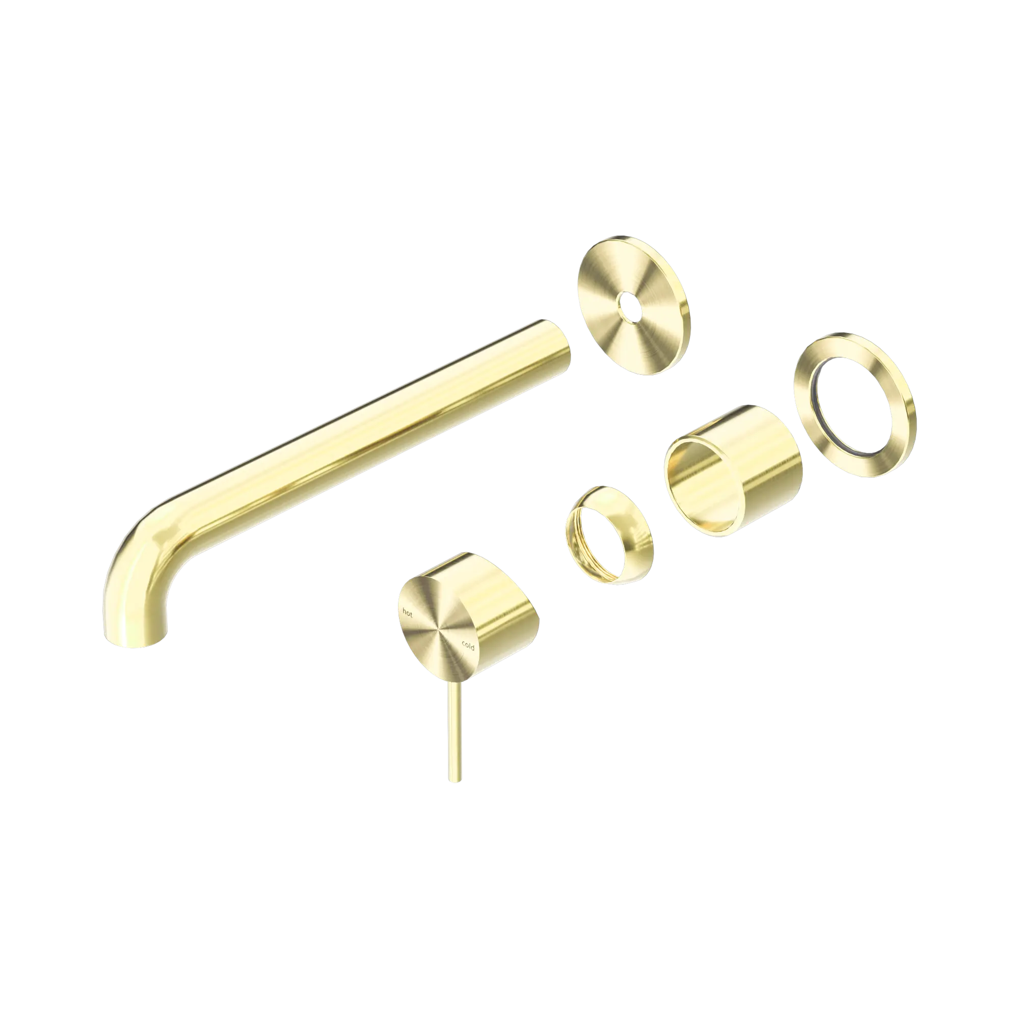 Mecca Wall Basin/Bath Mixer Separate Back Plate 260mm Trim Kit Only