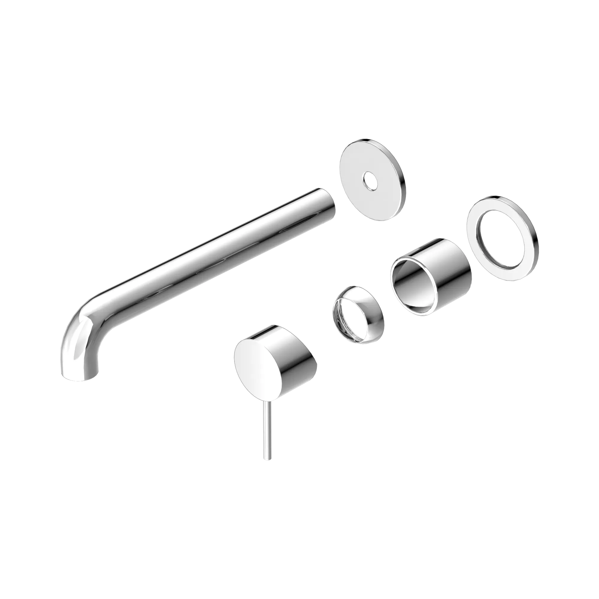Mecca Wall Basin/Bath Mixer Separate Back Plate 260mm Trim Kit Only
