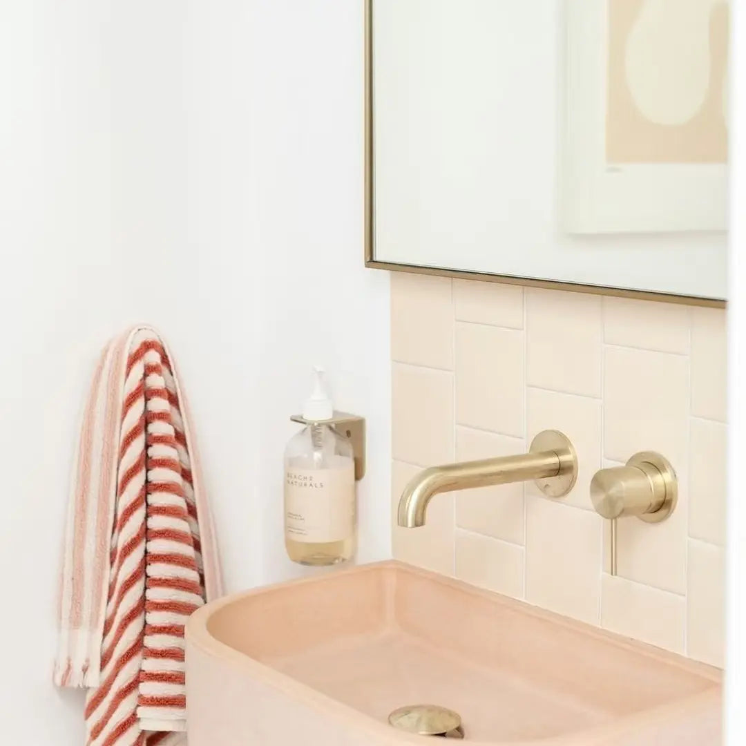 Mecca Wall Basin/Bath Mixer Separate Back Plate 185mm