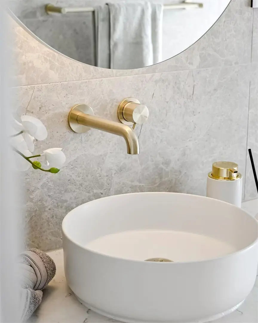 Mecca Wall Basin/Bath Mixer Separate Back Plate 185mm