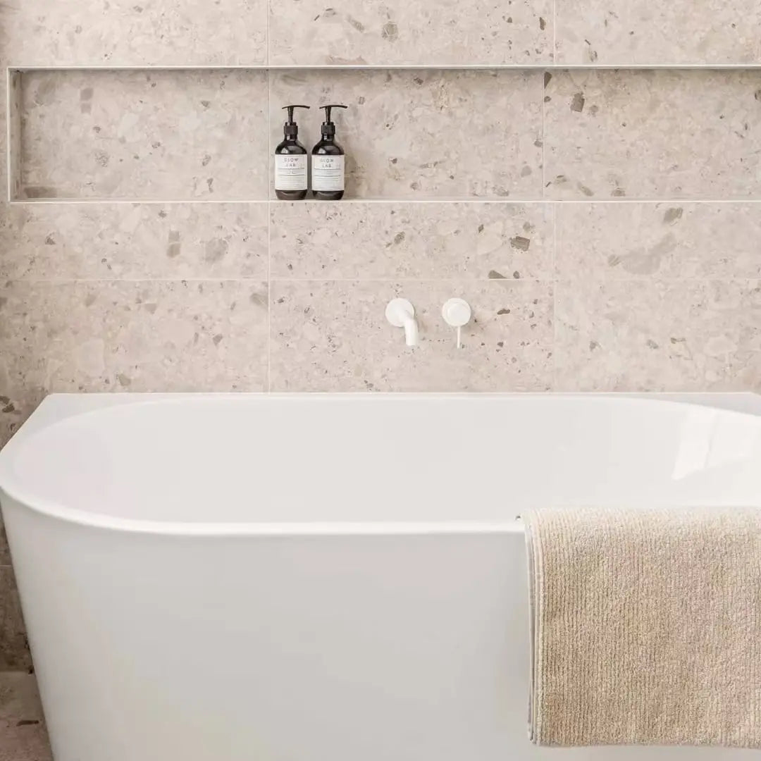Mecca Wall Basin/Bath Mixer Separate Back Plate 185mm