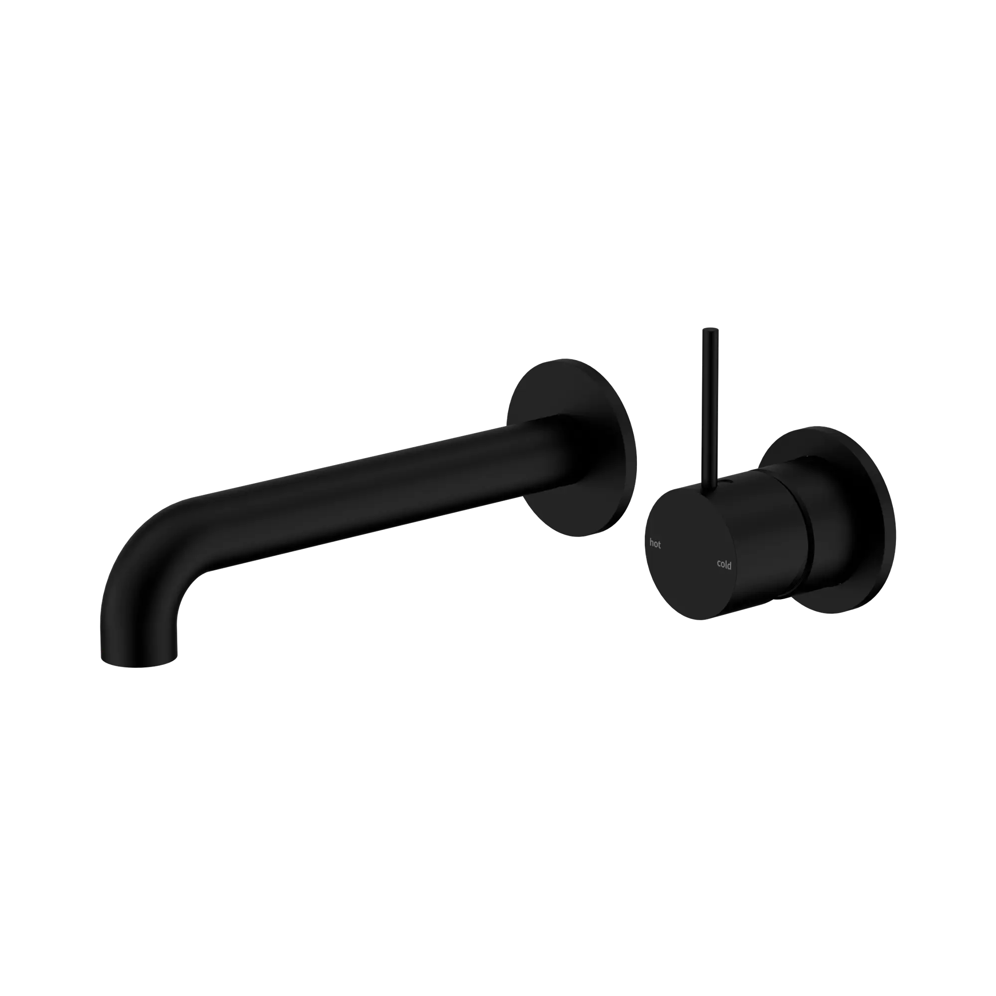 Mecca Wall Basin/Bath Mixer Separate Back Plate Handle Up 120mm