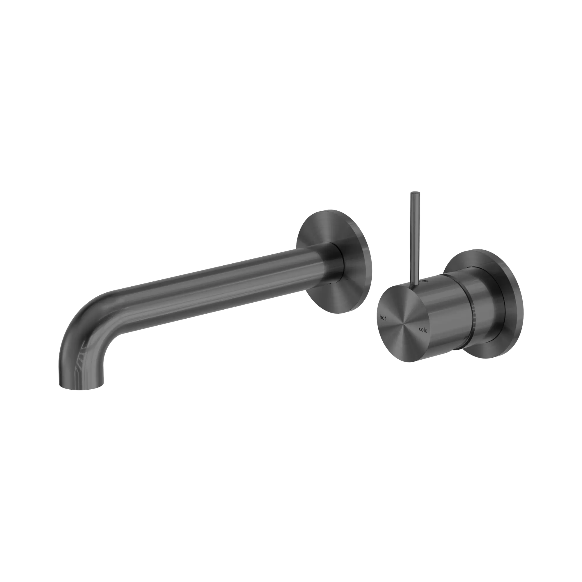 Mecca Wall Basin/Bath Mixer Separate Back Plate Handle Up 160mm