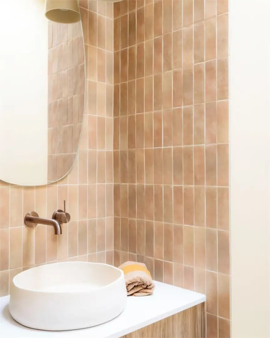 Mecca Wall Basin/Bath Mixer Separate Back Plate Handle Up 185mm