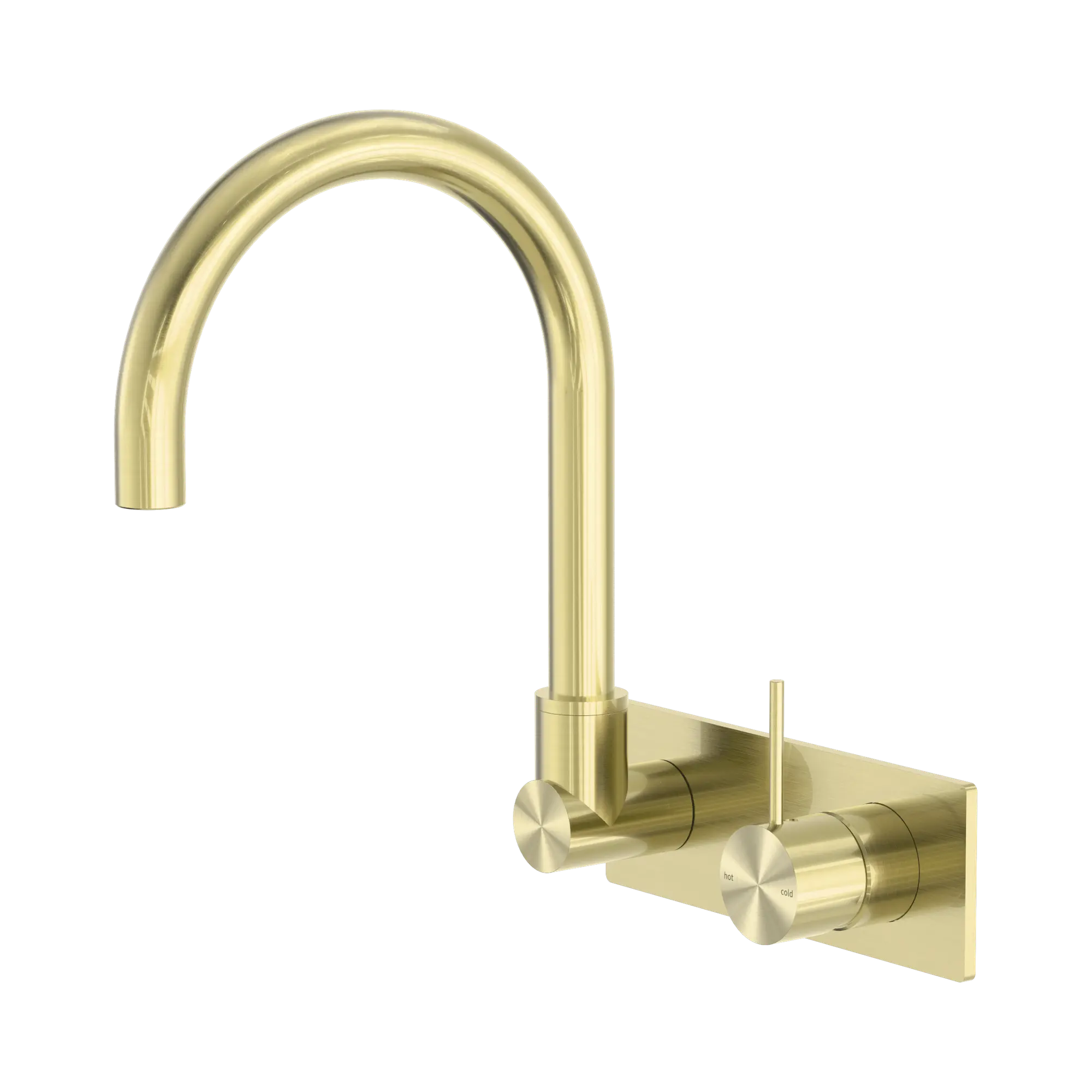 Mecca Wall Basin/Bath Mixer Swivel Spout Handle Up