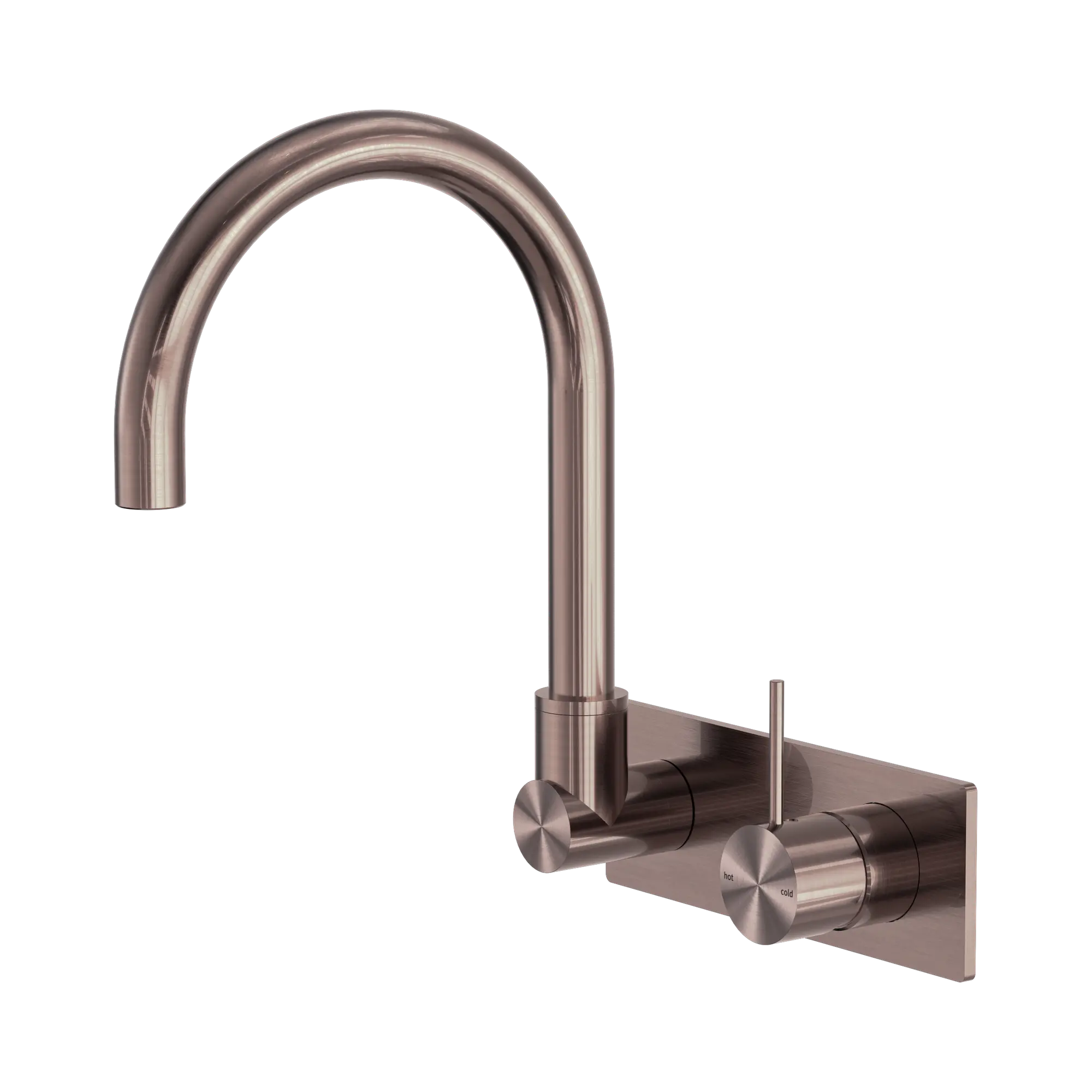 Mecca Wall Basin/Bath Mixer Swivel Spout Handle Up